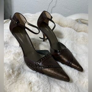 ANDREA FENZI Dark Brown Women's Heels